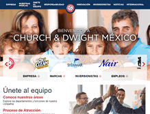 Tablet Screenshot of churchdwight.com.mx