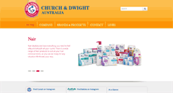 Desktop Screenshot of churchdwight.com.au