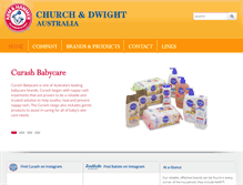 Tablet Screenshot of churchdwight.com.au